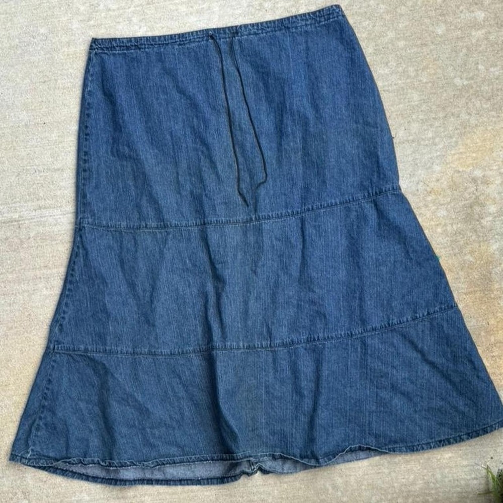 Westport vintage denim maxi Skirt  Size 18